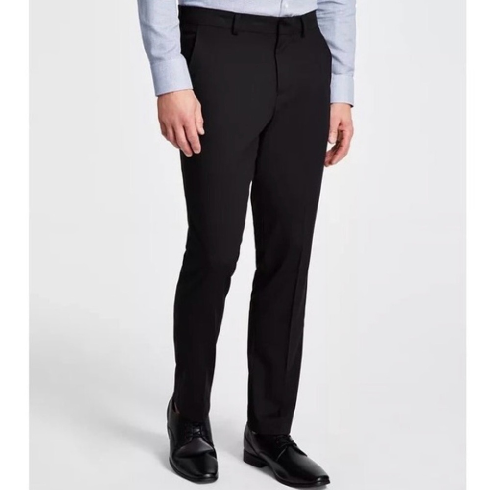 Kenneth Cole Men’s Modern Fit Black Dress Pants 44Wx32L - NWT